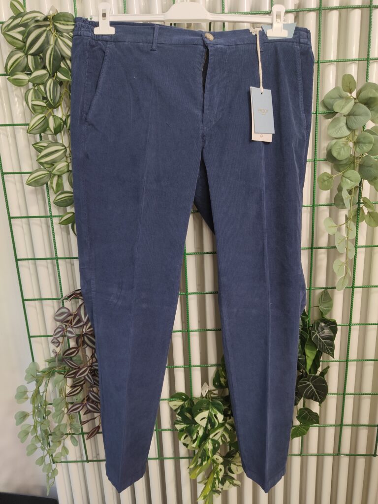 PANTALONE VELLUTO 1000 RIGHE CON ELASTICO IN VITA 2 VARIANTI COLORE