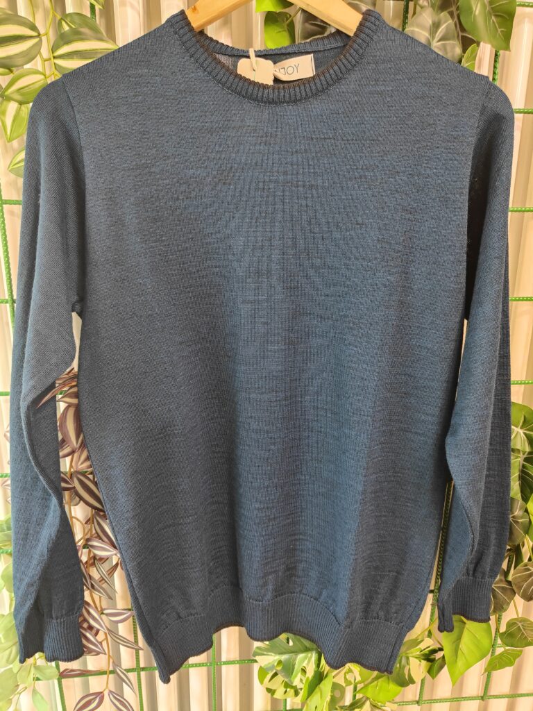 MAGLIONCINO MISTO LANA MERINO COLOR INCHIOSTRO