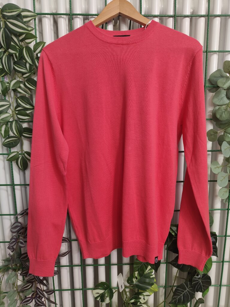 MAGLIONCINO IN COTONE TINTA UNITA 5 VARIANTI COLORI