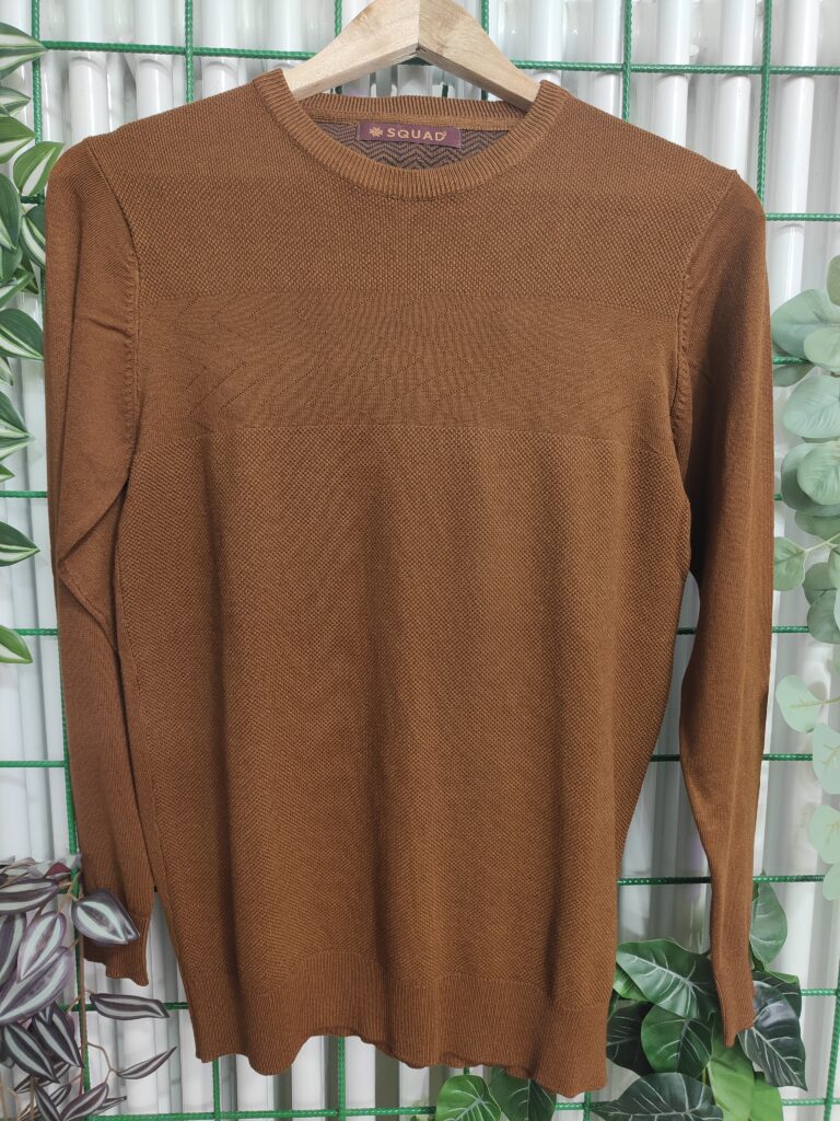 MAGLIA TRAMATA COLOR BRONZO